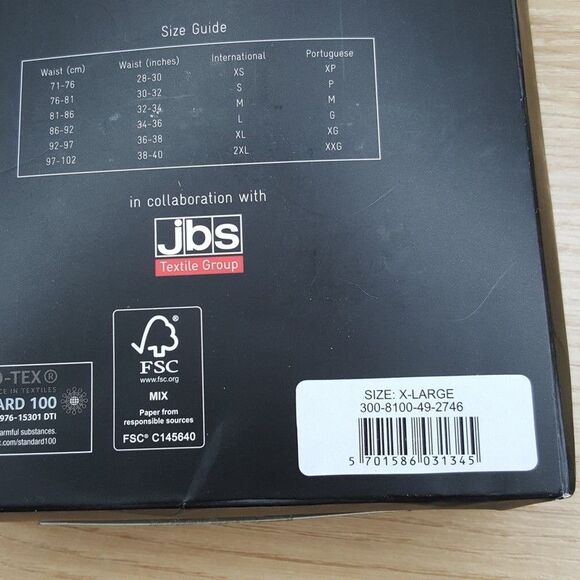 CRISTIANO RONALDO CR7 Boxer Briefs Mens XL Black 3-Pack Gold Stripe Gold Logo - Picture 7 of 8